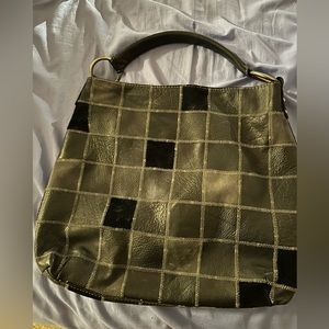 Lucky Brand Black and Gray Purse
